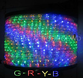 150" FEET LED Rope Lights R+G+Y+B COLORS 1/2" /13MM 1656 LEDs With Accessories