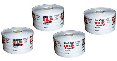 60 Rolls of 500 Total 30000 Stickers Non-personalized Oil Change Stick ...