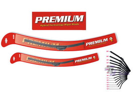10x SMP28 Wiper Blade Frame-Less 28" Inch W/Universal Adapt & 6 special adapter